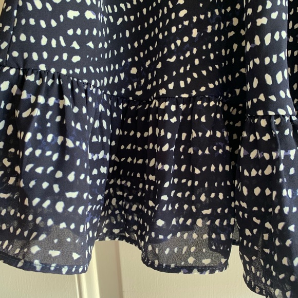 Marybelle (Dia & Co) Navy/White Ruffle Skirt-Sz 3X - Picture 3 of 8